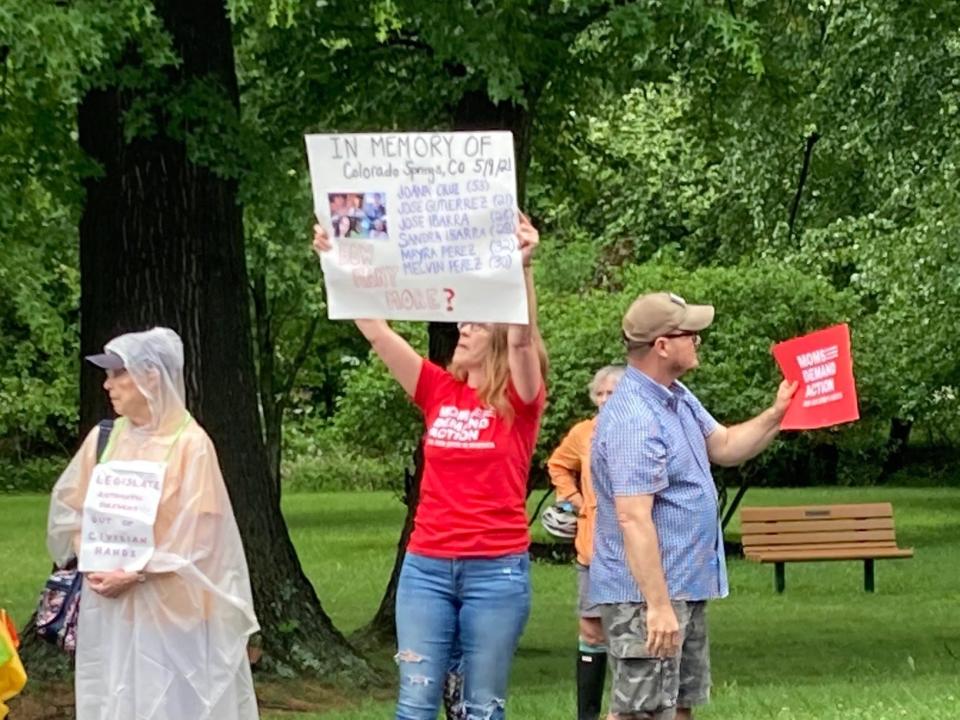 On Saturday, in Fairlawn, a Moms Demand Action event called for sensible laws to stem the tide of mass shootings in the country.