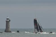 The racing yacht is decked with solar panels and hydro-generators to provide the vessel with all the electricity it needs