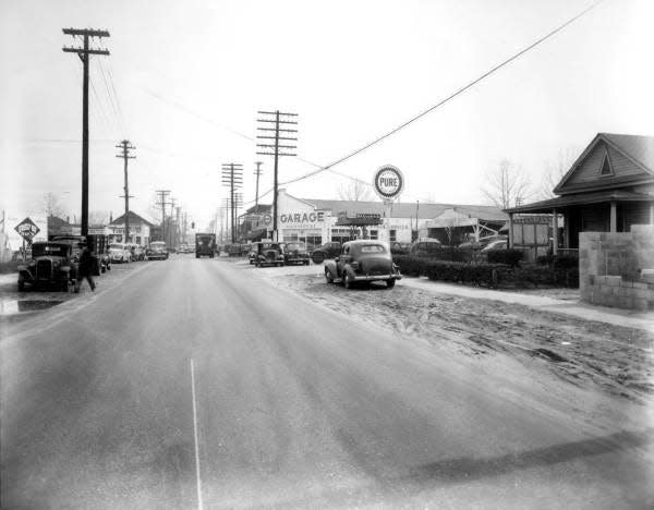 This 1948 photo shows a thriving Kings Road through Durkeeville.