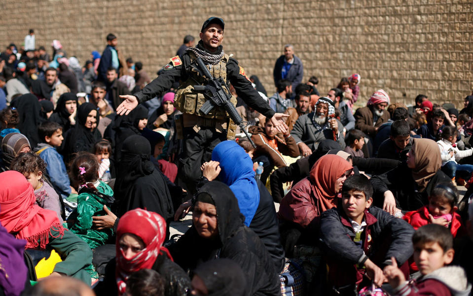 Displaced Iraqis in Mosul