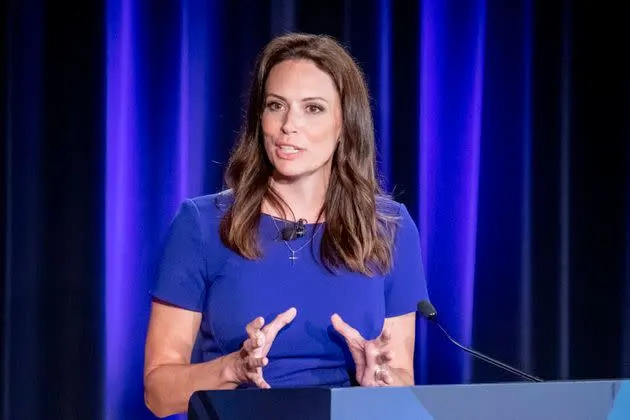 Michigan Republican candidate for governor Tudor Dixon, of Norton Shores, participates in a July 6 debate in Grand Rapids. She said abortion should be illegal unless the mother's life is at risk. (Photo: Michael Buck/Associated Press)