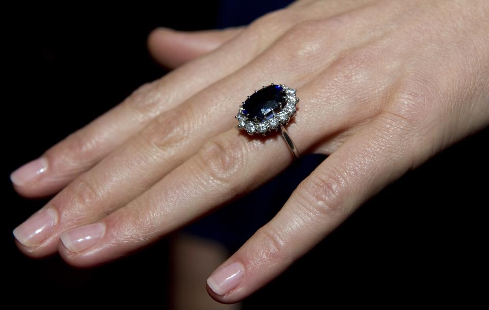 Kate Middleton's nails during her engagement announcement in 2010