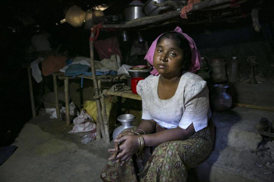 Sunuara fled to Bangladesh after the 25 August attack from Boulibazar village (Getty Images/Allison Joyce)