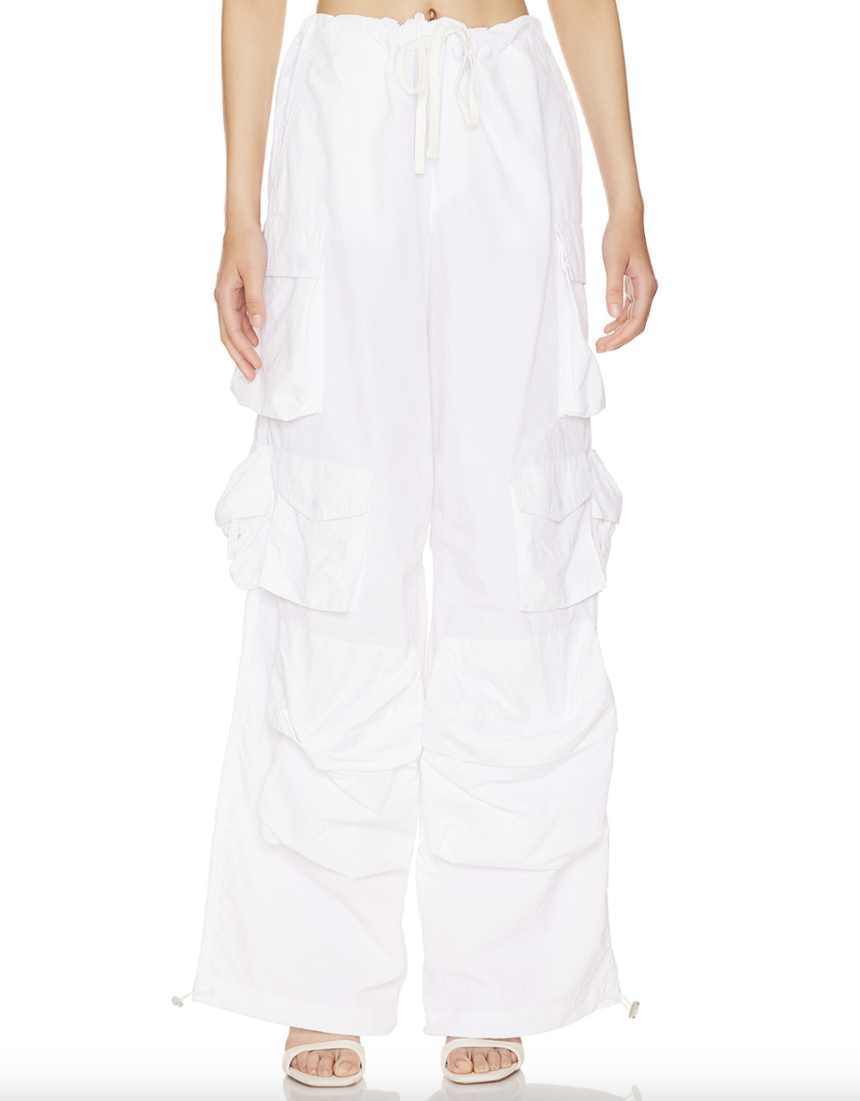 <p><a href="https://go.redirectingat.com?id=74968X1596630&url=https%3A%2F%2Fwww.revolve.com%2Fafrm-etienne-parachute-pant-in-bright-white%2Fdp%2FAFFM-WP36%2F%3Fd%3DF%26currency%3DUSD%26countrycode%3DUS%26gclid%3DEAIaIQobChMI3OznzYLw_gIVcufjBx2T9AaHEAQYCCABEgKF9PD_BwE%26gclsrc%3Daw.ds&sref=https%3A%2F%2F" rel="nofollow noopener" target="_blank" data-ylk="slk:Shop Now;elm:context_link;itc:0;sec:content-canvas" class="link ">Shop Now</a></p><p>Etienne Parachute Pant </p><p>$108.00</p><p>revolve.com</p><span class="copyright">Revolve</span>