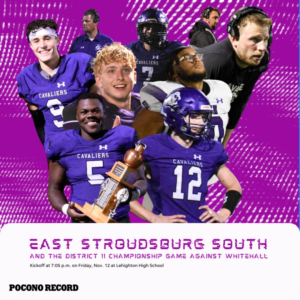 East Stroudsburg South will battle Whitehall for the District 11 Class 5A football championship on Friday, Nov. 12.