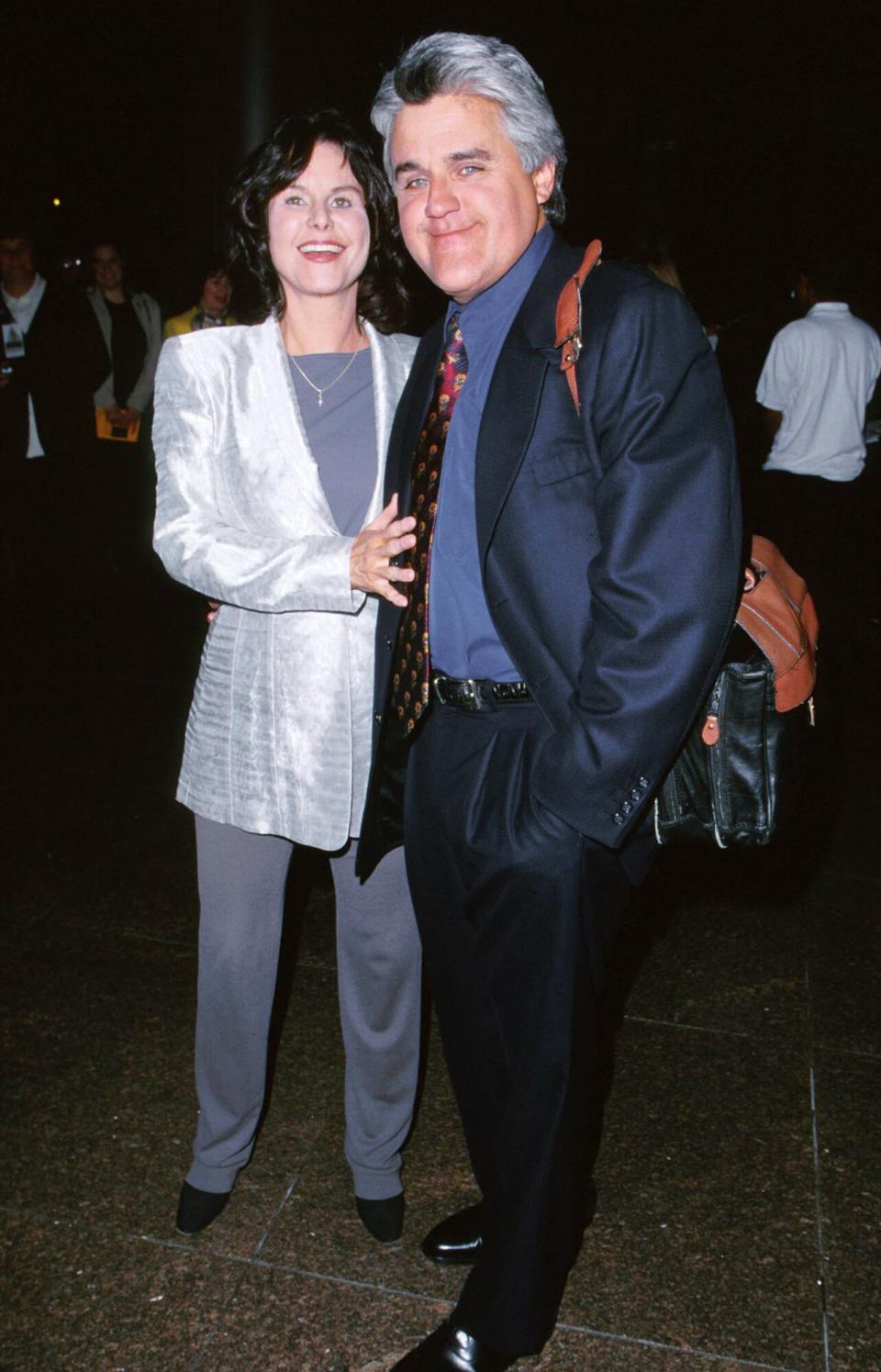 Jay Leno & Wife Mavis during Benefit for the Women of Afghanistan - March 29, 1999 at The Directors Guild of America Theatre in Los Angeles, California, United States