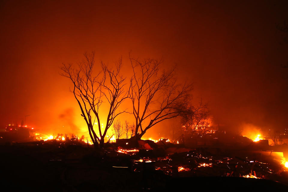 Some celebrities had to evacuate their homes due to fires ravaging California. (Photo: Justin Sullivan/Getty Images)