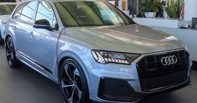 2019 Audi Q7 facelift Front Taken in Listers Birmingham Audi, Shirley, Solihull