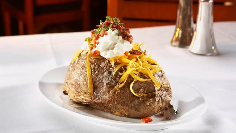 Ocean Prime loaded baked potato