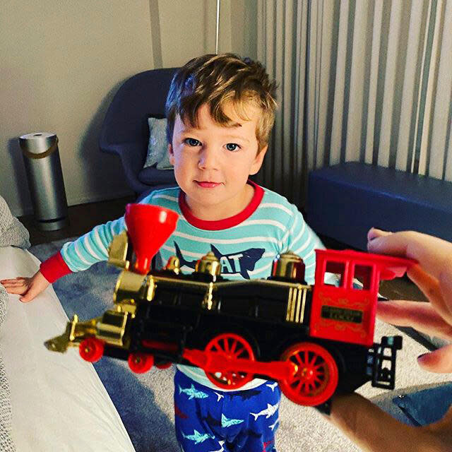 Charley and his toy train
