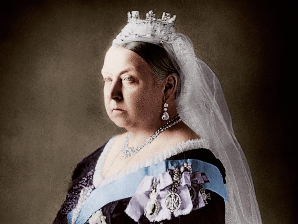 Portrait of Queen Victoria (1819-1901) of England.