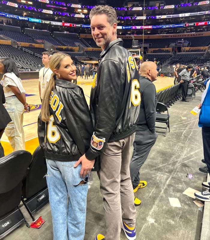 Pau Gasol y Catherine McDonnell