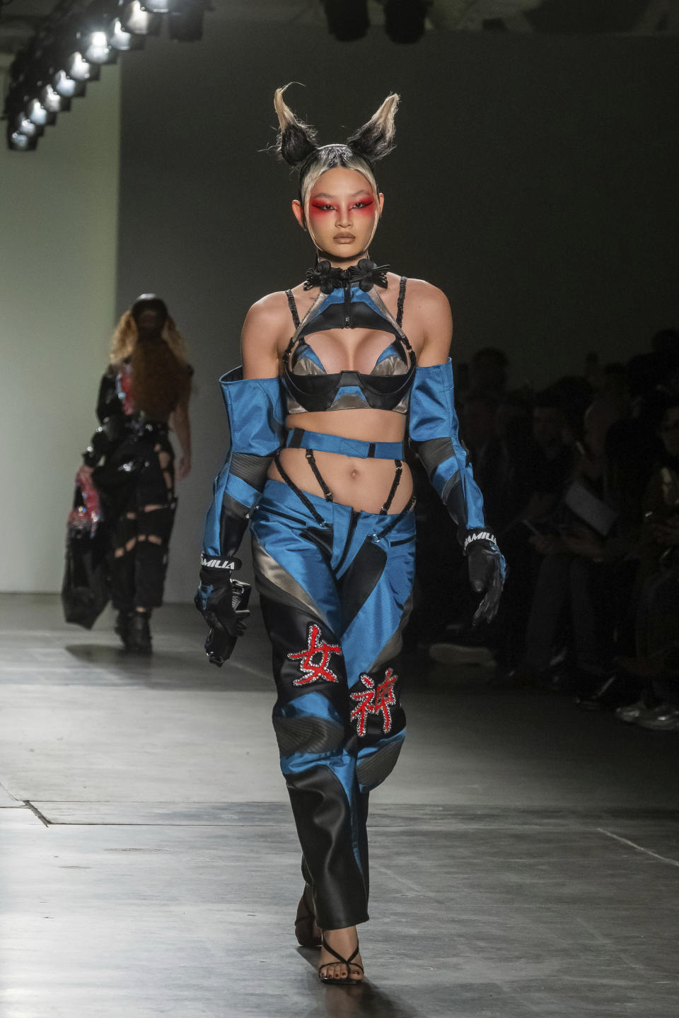 The Namilia collection is modeled at Pier 59 Studios during New York Fashion Week on Sunday, Feb. 9, 2020 in New York. (Photo by Charles Sykes/Invision/AP)