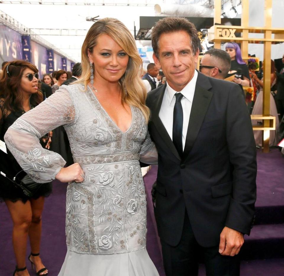 Christine Taylor and Ben Stiller at the Emmy Awards | Danny Moloshok/Invision/AP/Shutterstock