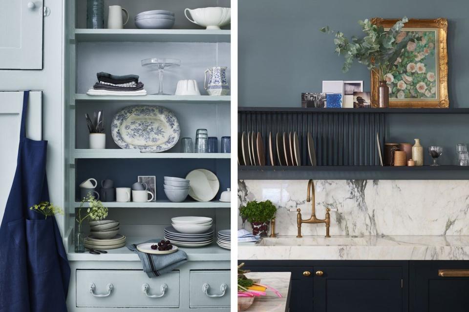 Photo credit: L: Country Living, R: Farrow & Ball