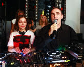 <p>Nina Kraviz and Raf Simons at the Calvin Klein party. (Photo: Sam Deitch/BFA) </p>