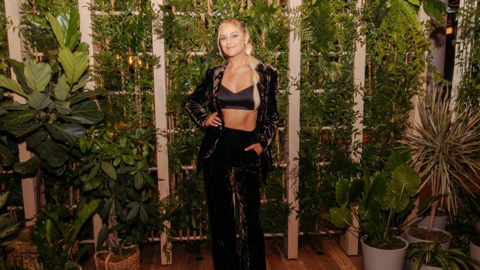 <p>Kelsea Ballerini gets dolled up to celebrate the opening of 1 Kitchen at 1 Hotel Nashville. </p>