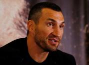 Britain Boxing - Tyson Fury & Wladimir Klitschko Head-to-Head Press Conference - Landmark London Hotel - 12/9/16 Wladimir Klitschko during the press conference Action Images via Reuters / Peter Cziborra Livepic