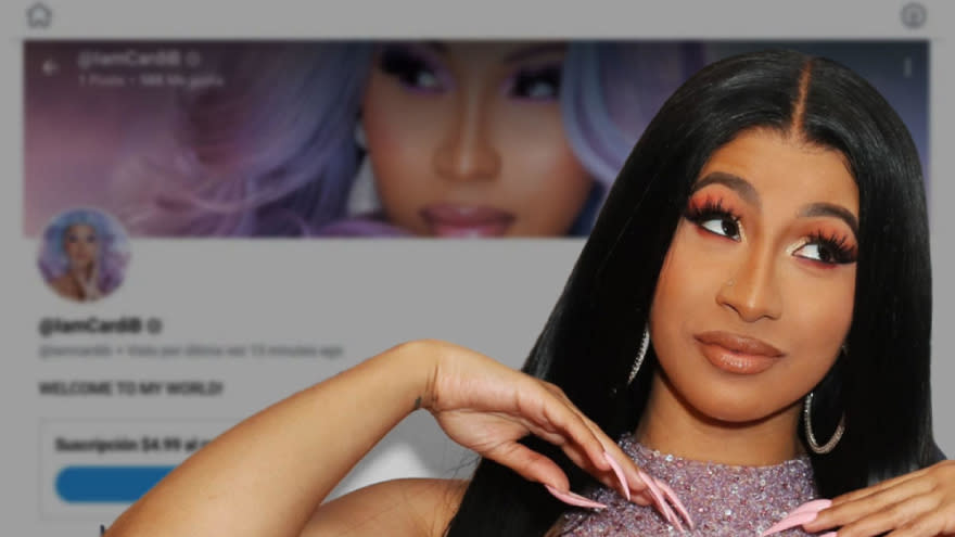 La modelo Cardi B aprovechó su cuenta en OnlyFans para brindar un concierto privado