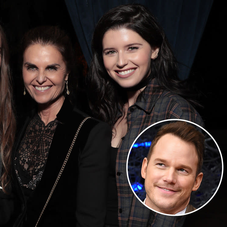 Katherine junto a su mamá y posible Cupido, Maria Shriver.