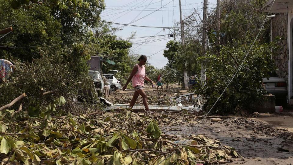 PHOTO: View of damages caused by the passage of Hurricane Otis in Acapulco, Guerrero State, Mexico, taken on Oct. 31, 2023. (Salvador Valadez/AFP via Getty Images)