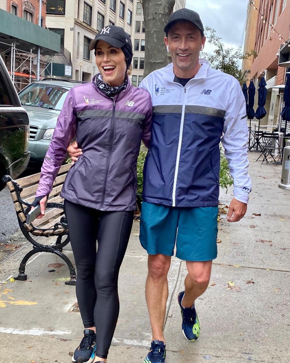 Amy Robach and Andrew Shue Relationship Timeline run: https://www.instagram.com/p/CHAmguwgQHA/?hl=en   Costume: https://www.instagram.com/p/CHEn7igp4vI/?hl=en  Kiss: https://www.instagram.com/p/CHTstDCpm4T/?hl=en 