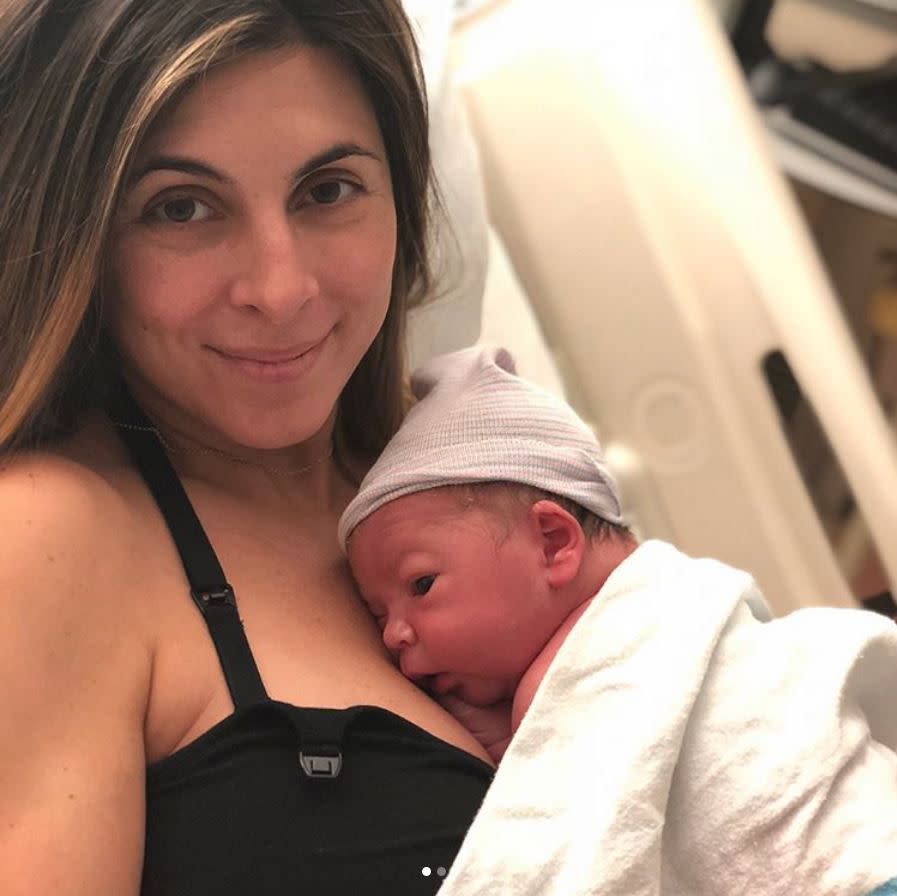 "The Sopranos" alum Jamie-Lynn Sigler welcomed a baby boy into the world with her pro basketball player husband Cutter Dykstra, she confirmed on Instagram on Jan. 16, 2018. "He's here. Jack Adam Dykstra we will talk about your tardiness eventually, but for now we’ve got a lot of love to give. Thanks to my besties for helping me laugh and smile and to my husband for just being my rock," she captioned a photo gallery featuring herself and her new addition in hospital.