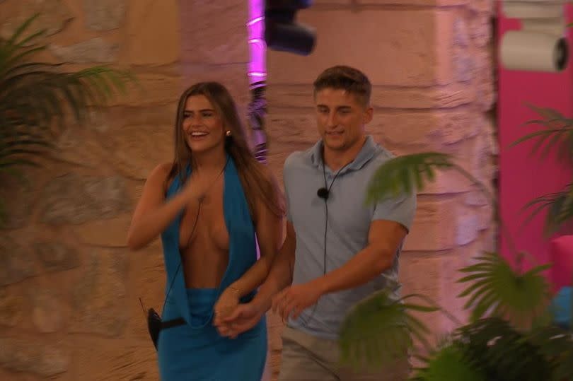 Sean and Matilda walking in Love Island