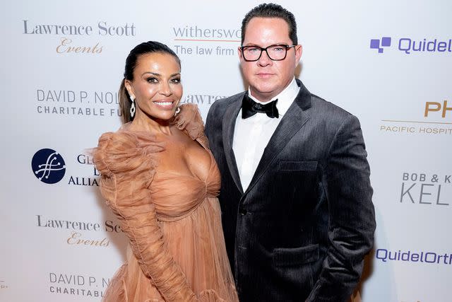 <p>Michael Ostuni/Patrick McMullan via Getty Images</p> Dolores Catania and Paul Connell attend The Global Lyme Alliance GLA Gala at Cipriani 42nd Street on Oct. 12, 2023