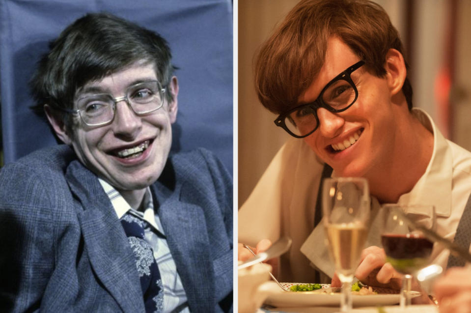 The two Stephen Hawkings side-by-side