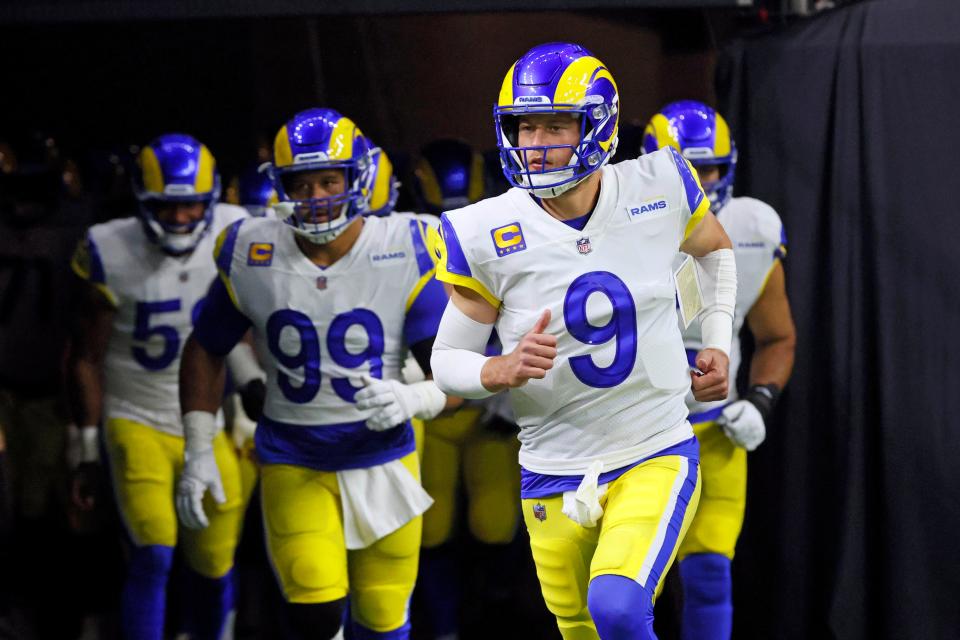 Rams general manager Les Snead is remodeling the Los Angeles Rams, and he says quarterback Matthew Stafford will be a foundational part of his effort alongside Cooper Kupp and Aaron Donald.