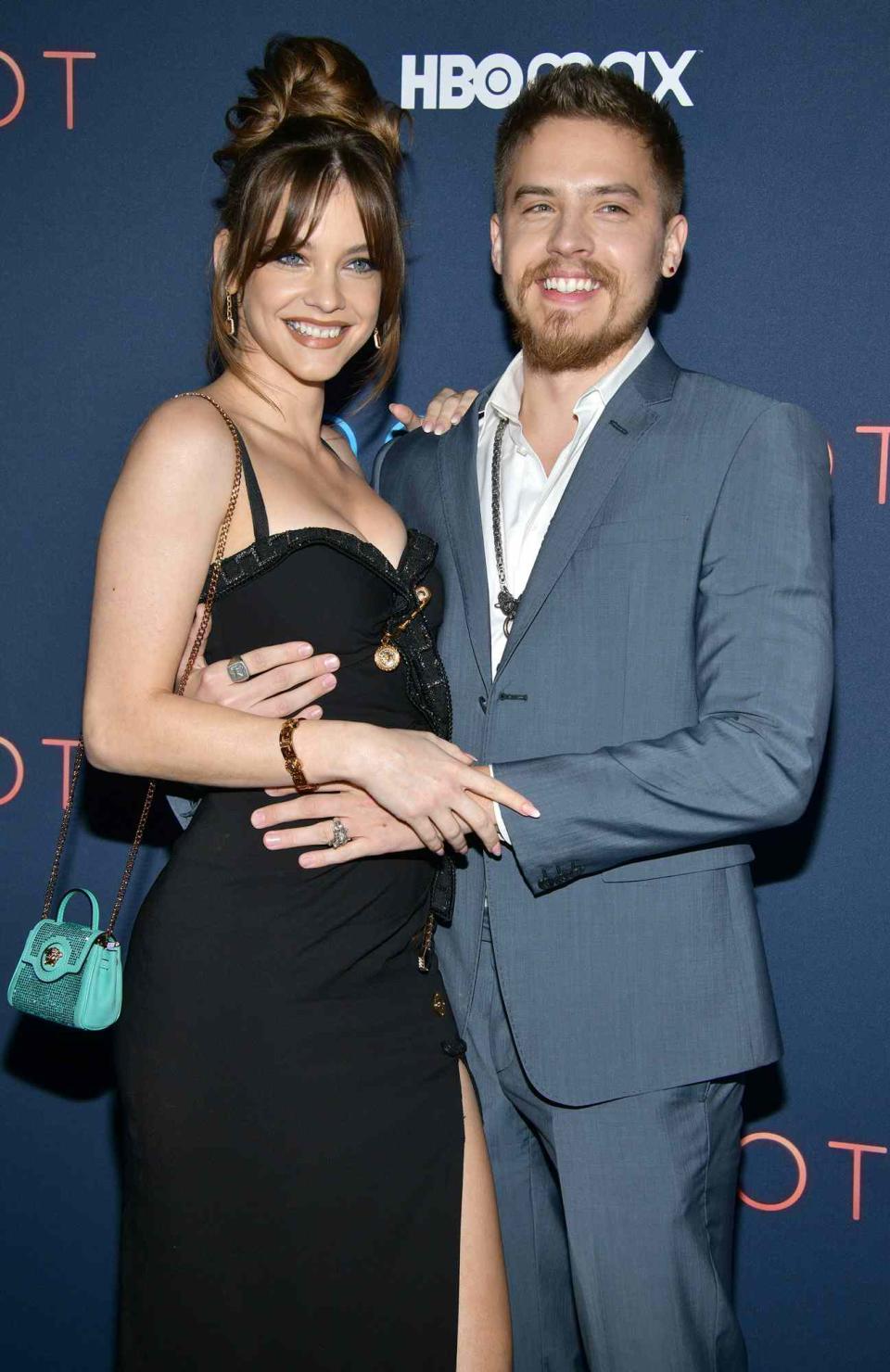 Barbara Palvin and Dylan Sprouse attend the special screening of HBO Max's "Moonshot" at E.P. & L.P. on March 23, 2022 in West Hollywood, California