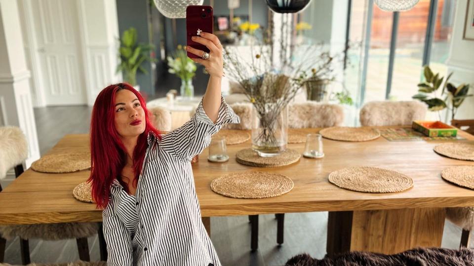 A photo of Dianne Buswell in her new Brighton dining room