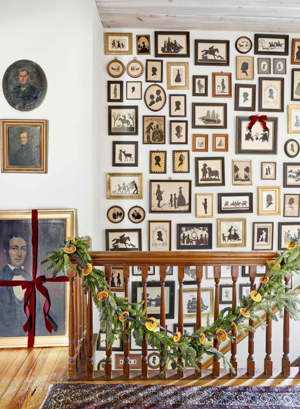 <p>Dried orange slices strung up with pretty yet understated plaid ribbon brings another layer of rustic beauty to this New York farmhouse railing.</p><p><a class="link " href="https://www.amazon.com/Morex-Ribbon-975-Edinburgh-inches/dp/B07HZQG531/?tag=syn-yahoo-20&ascsubtag=%5Bartid%7C10050.g.23362967%5Bsrc%7Cyahoo-us" rel="nofollow noopener" target="_blank" data-ylk="slk:SHOP PLAID RIBBON;elm:context_link;itc:0;sec:content-canvas">SHOP PLAID RIBBON</a></p>