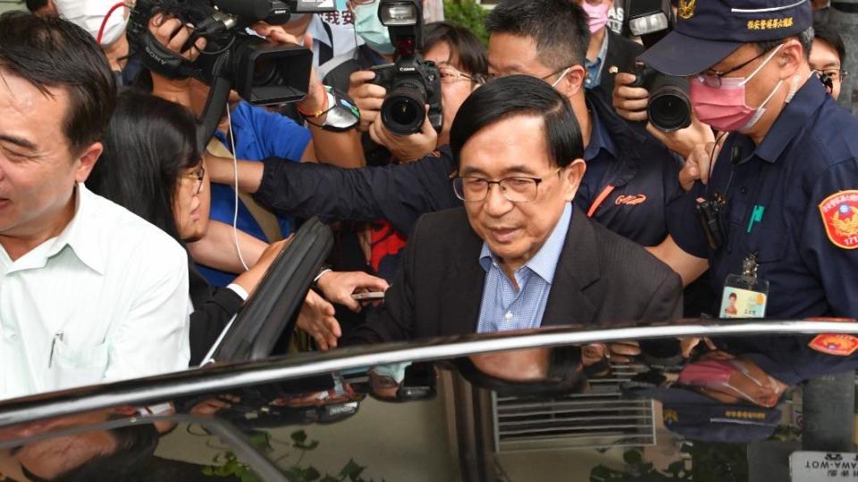 前總統陳水扁今（2日）赴立院請願陳情。（圖/胡瑞麒攝）
