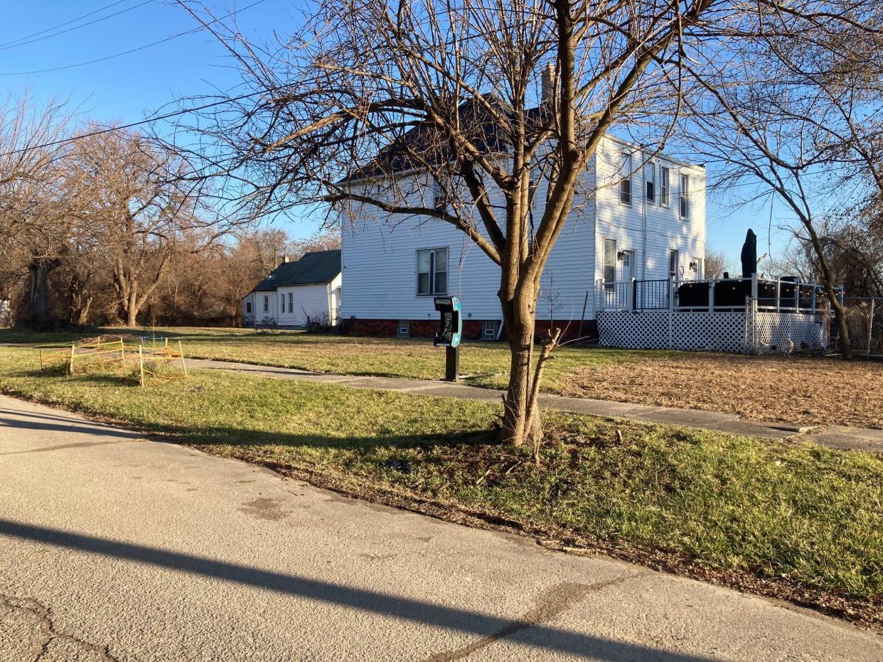 A free working "pay phone" stands on a quiet residential street in west Detroit. It's provided by Futel, an Oregon-based nonprofit organization.