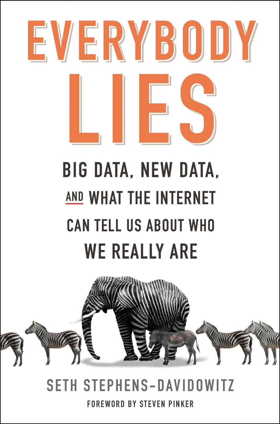 "The world is changing faster than ever and our ability to understand the inner nature and of human beings is changing alongside it. <i>Everybody Lies</i> is a revolutionary text that presents a whole new way of studying the mind through Big Data, and understanding the innermost desires of human beings revealed exclusively through their activity on the internet." &ndash; James Michael Nichols, Queer Voices Deputy Editor<br /><br />Shop it <a href="https://www.amazon.com/Everybody-Lies-Internet-About-Really/dp/0062390856" target="_blank">here</a>.