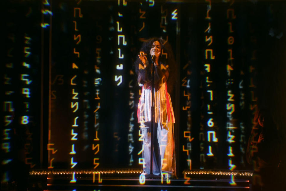 <p>Singer SZA performs onstage during the 60th Annual Grammy Awards at Madison Square Garden on January 28, 2018, in New York City. (Photo: Getty Images) </p>