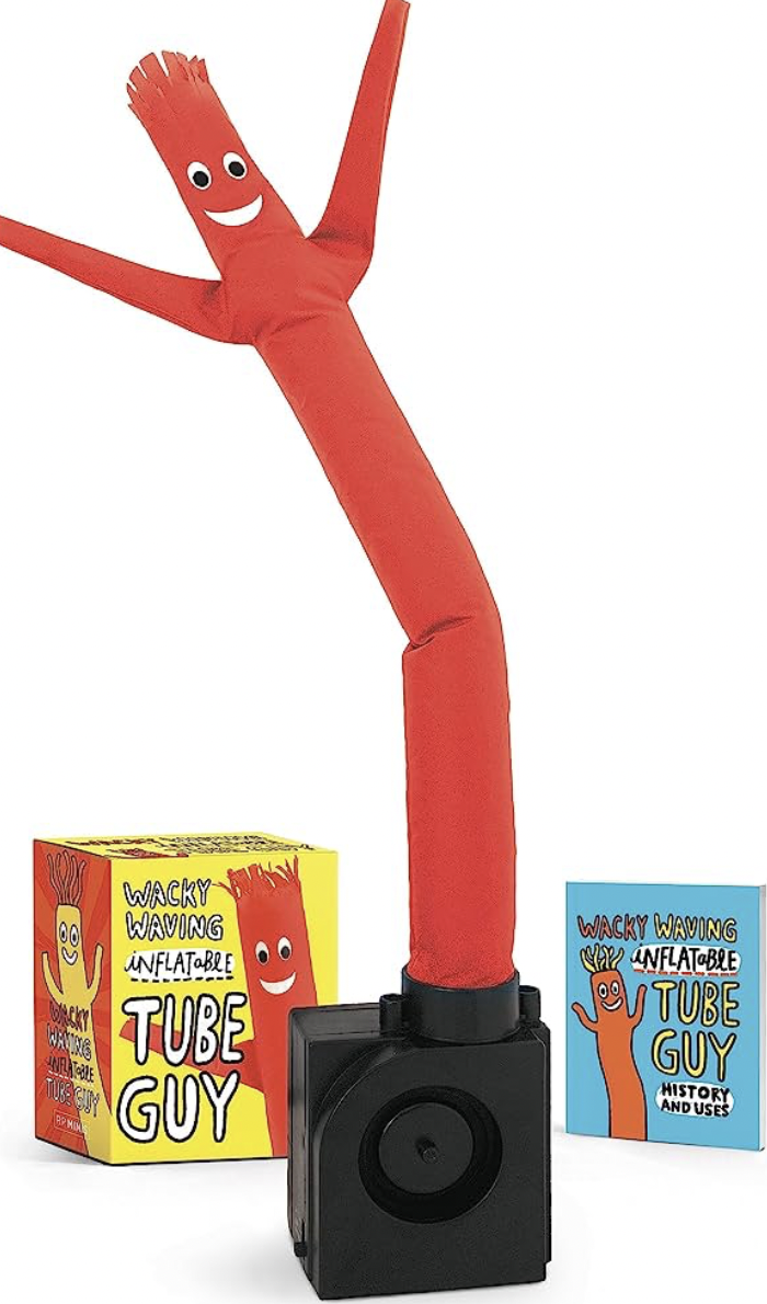 <p><a href="https://www.amazon.com/Wacky-Waving-Inflatable-Miniature-Editions/dp/0762462876?tag=syn-yahoo-20&ascsubtag=%5Bartid%7C2164.g.41092197%5Bsrc%7Cyahoo-us" rel="nofollow noopener" target="_blank" data-ylk="slk:Shop Now;elm:context_link;itc:0;sec:content-canvas" class="link rapid-noclick-resp">Shop Now</a></p><p>Wacky Wavy Mini Tube Guy</p><p>amazon.com</p><p>$8.58</p><span class="copyright">Amazon</span>