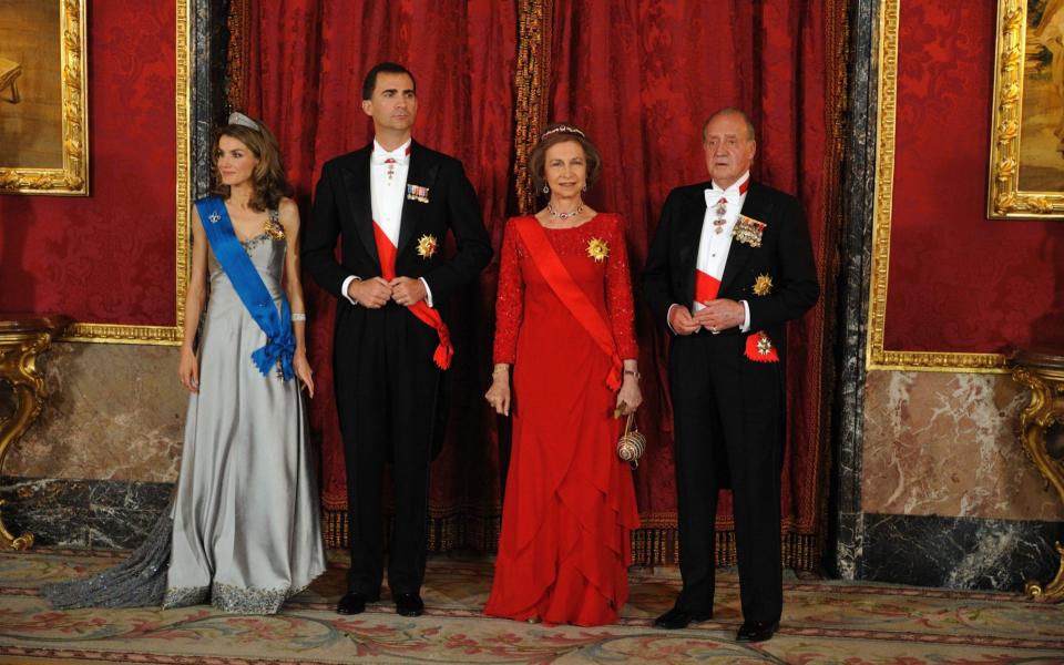 Queen Sofia is incredibly popular in Spain, ranking behind only her son, King Felipe in popularity polls - ERIC FEFERBERG  /AFP