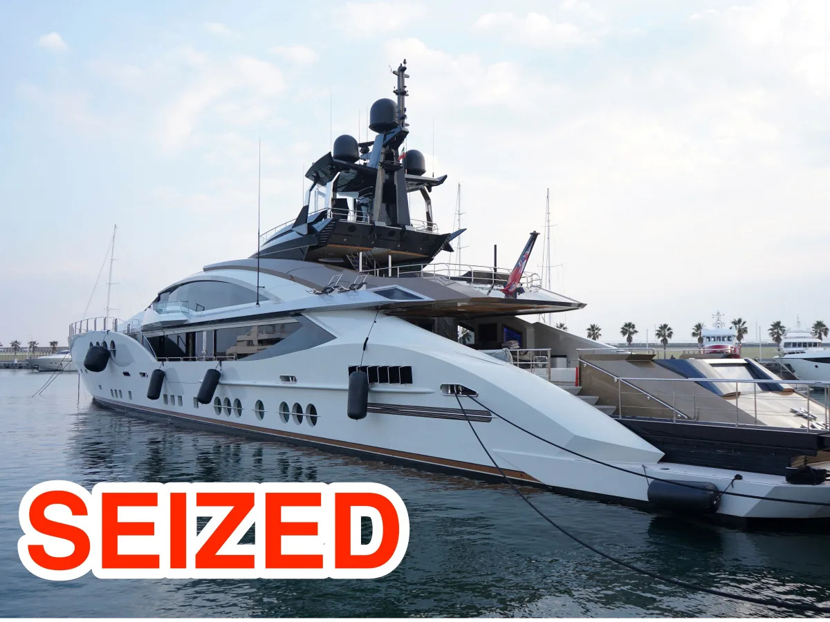 Dozens of sanctioned superyachts seized from Russian oligarchs and collectively ..