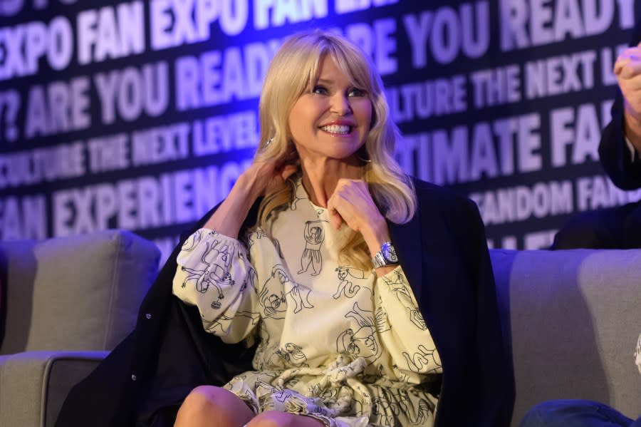 ROSEMONT, ILLINOIS – AUGUST 13: Christie Brinkley attends FAN EXPO Chicago at Donald E. Stephens Convention Center on August 13, 2023 in Rosemont, Illinois. (Photo by Daniel Boczarski/Getty Images)