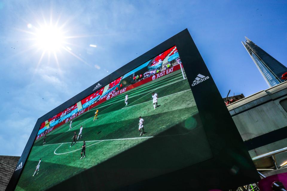 Fans watching England vs Croatia (PA Wire)