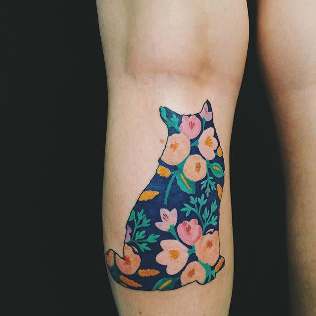 15) Bold Cat Tattoo
