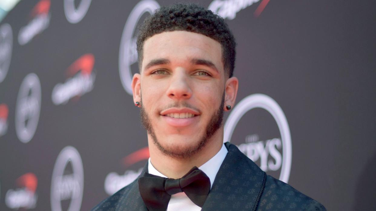 NBA player Lonzo Ball, of the New Orleans Pelicans, arrives at the ESPY Awards, at the Microsoft Theater in Los Angeles2019 ESPY Awards - Red Carpet, Los Angeles, USA - 10 Jul 2019.