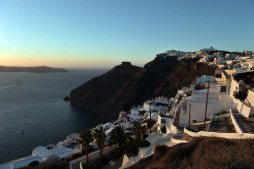 Authorities on the idyllic Greek holiday island of Santorini have decided to offer protection for the donkeys who carry tourists up a steep cliff after animal rights activists held a protest