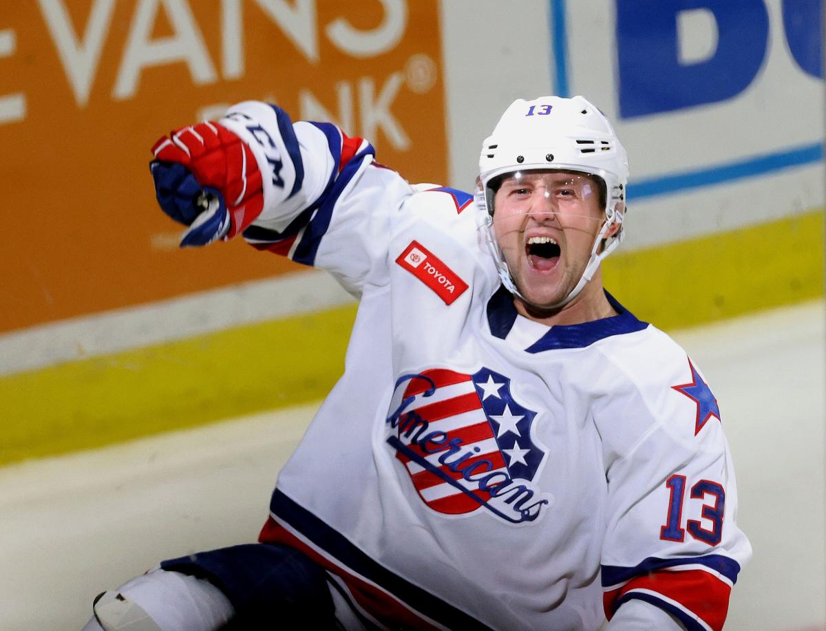 Amerks can’t hold third-period lead in season opener, fall 4-3 to Bridgeport in overtime