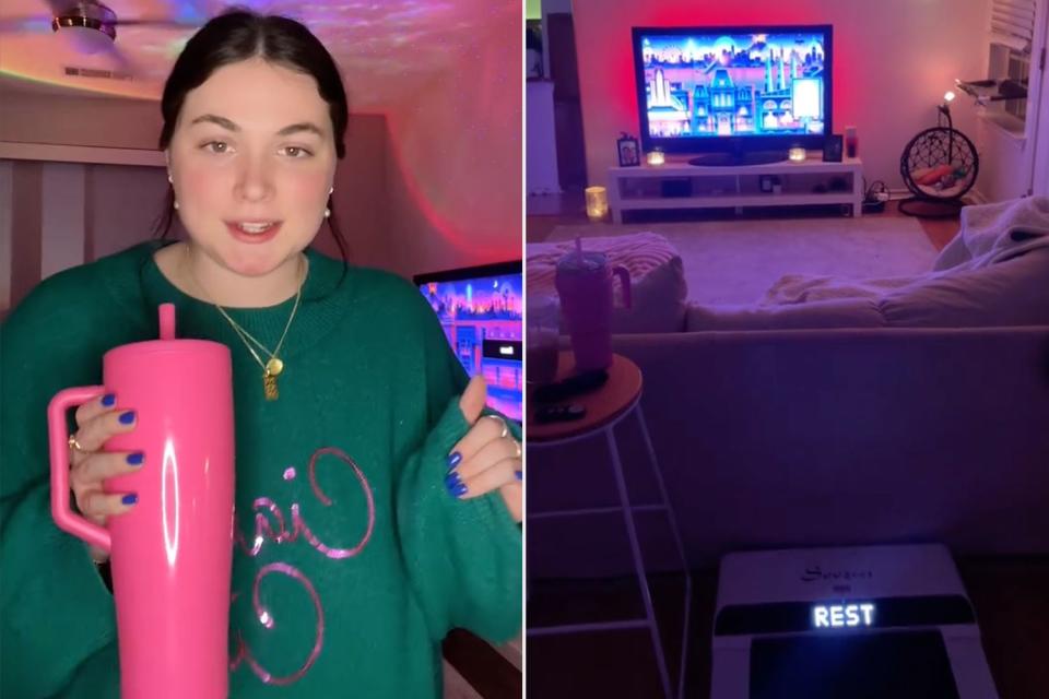 <p><a href="https://www.tiktok.com/@hope_zuckerbrow/video/7350868432046361899">@hope_zuckerbrow/TikTok</a></p> Hope Zuckerbrow kicked off the Cozy Cardio trend on TikTok