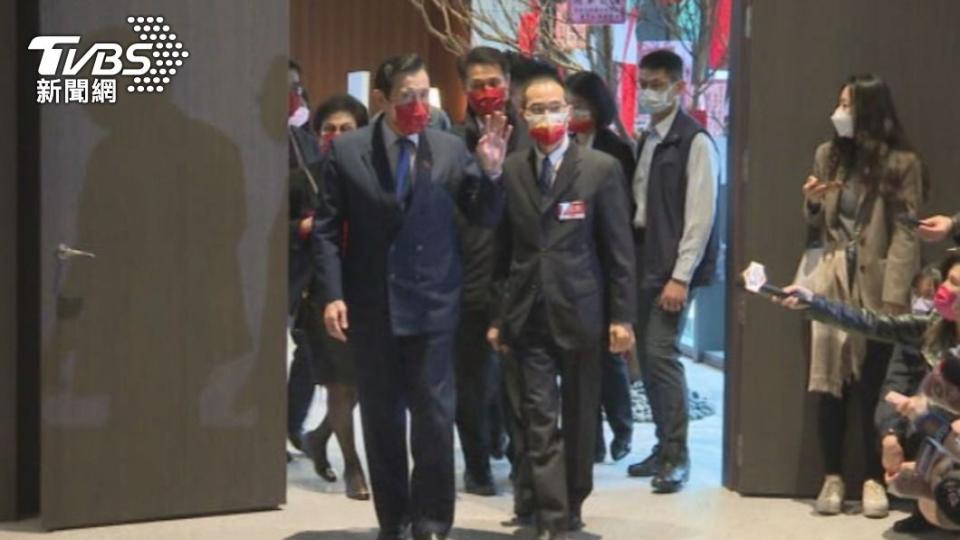 前總統馬英九今（10）日下午出席公開活動。（圖／TVBS）