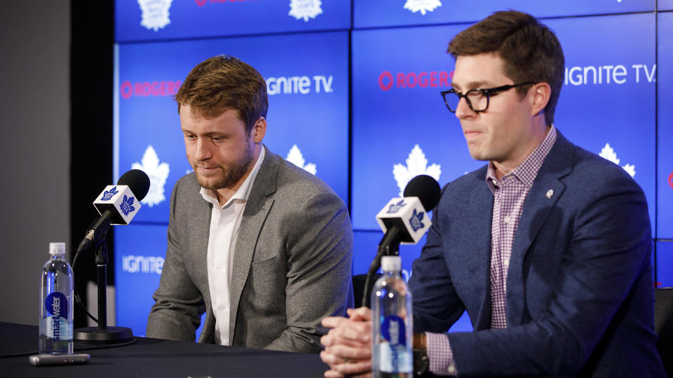 The Leafs parted ways with Kyle Dubas after falling in the second round of the playoffs. (THE CANADIAN PRESS/Cole Burston)